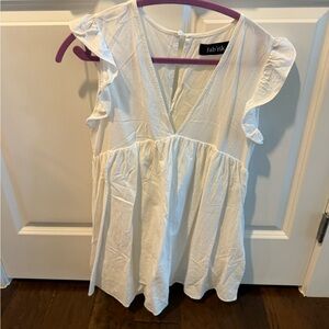 Fabrik White Romper/Dress